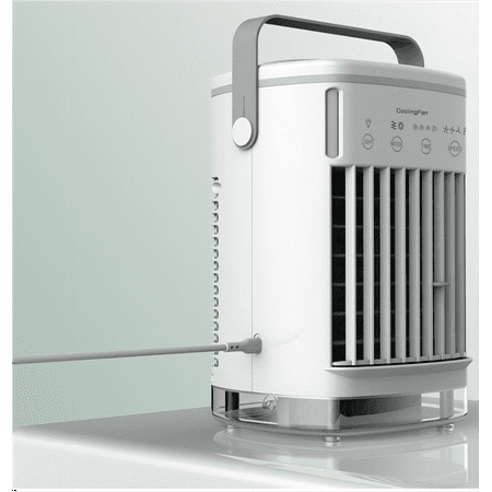 

Portable Air Conditioner Cooling Fan Evaporative Air Cooler for Room 3Wind Speed 2 Cool Air Spray & 2-8H Timer 3 IN 1 Upgraded Personal Air Conditioners for Room/Office