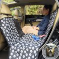 thumbnail image 4 of Funda para asiento de coche para perros y mascotas, doble Oxford, hamaca de viaje para mascotas, impermeable, alfombrilla protectora para asiento trasero, huellas de patas, 4 of 5