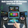 thumbnail image 2 of Simpfree Treadmill with 10" HD TV Movie Touchscreen and 3D Virtual Sports Scene, 0.5-9.0 mph/h & 3.25HP Electric Treadmill with Incline for Home, 2 of 9