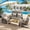 4-Piece Gray, variant on Aiho All-Weather 5 Pieces Outdoor Sectional Sofa with PE Rattan, Outdoor Patio Furniture Set with Soft Cushions and Coffee Table, For Backyard, Porch, Balcony, Poolside, Garden, Patio-Gray