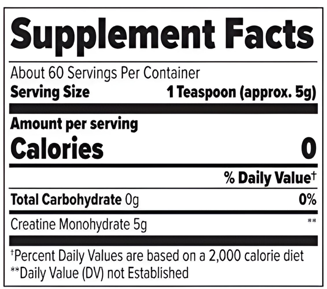 Finaflex Pure CREATINE Powder Micronized Monohydrate 300g, 60 Servings Unflavor