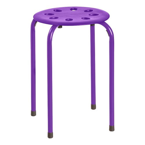 Norwood Commercial Furniture - NOR-1101AC-SO - Assorted Color Stacking  Stools - Stackable Stools for Kids and Adults - Flexible Seating for Home, 