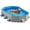 Blue&gray, variant on Foldable Dog Pool with Sturdy Square Design, Durable 71" Lx39 Wx12 D Extra Large Portable Pet Bathtub with Reinforced Sidewalls for Stability, Ideal for Indoor & Outdoor Use (Blue)