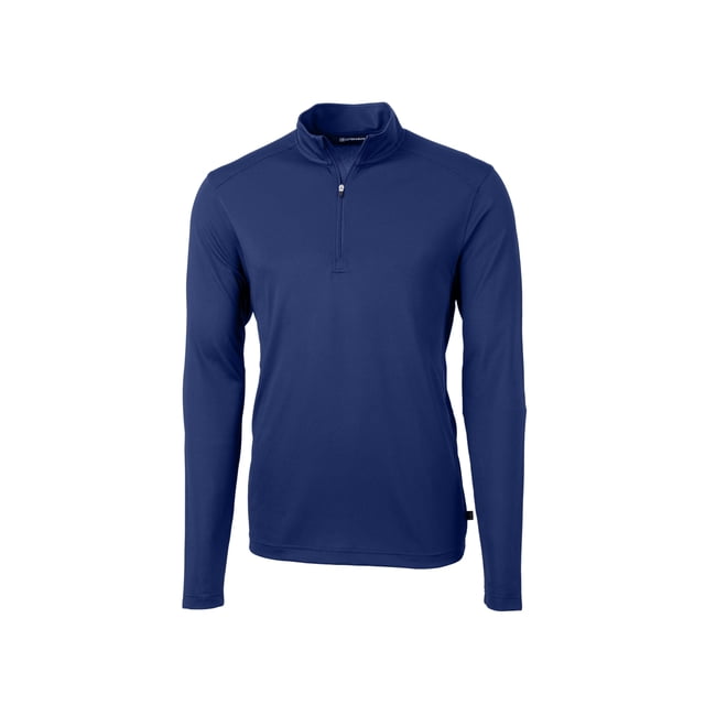 Cutter & Buck Virtue Eco Pique Recycled Quarter Zip Mens Pullover Jacket