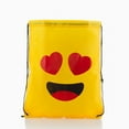 thumbnail image 5 of Emojis by Big Buy Unisex Drawstring Backpack, Yellow, 5 of 8