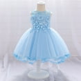 thumbnail image 2 of Godom Little Girls Dress Spring Summer Cotton Sleeveless Sundress Long Dress, 2 of 6