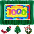 thumbnail image 1 of Limpiapipas GAGANIU 1000 unidades para manualidades, chenilla multicolor, 1 of 6