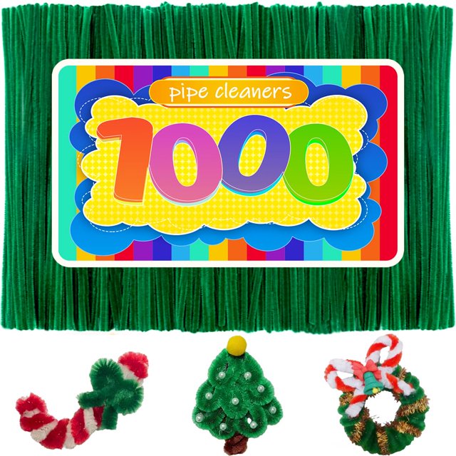Limpiapipas GAGANIU 1000 unidades para manualidades, chenilla multicolor