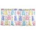 thumbnail image 7 of Yayeee Kitchen Curtains Tier Set of 2 Light Filtering 57"x24" Over Sink Window Panels, Colorful Gummy Bears Pattern, 7 of 7
