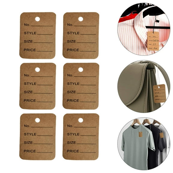 IBASETOY 1000pcs Bulk Clothes Tags Paper Identifying Products for Store Use