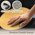 thumbnail image 6 of ODIKA 9'x12' Washable Area Rug Non-Shedding, Easy Care Vintage Turntable Record With Golden Center Label Soundwave Design for Master Suite, California King, Under Bed, 6 of 7