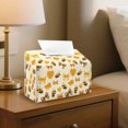 thumbnail image 2 of Bulopur Fall Bee Bow Tissue Box Cover PU Leather Aesthetic Tissue Holder for Bedroom Vanity Desk Soft Autumn Accent Decor, 2 of 7