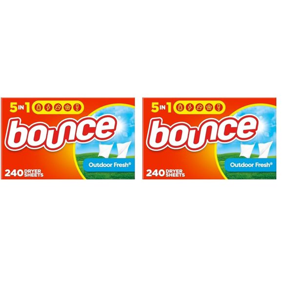 Sábanas para secadora Bounce Outdoor Fresh, 480 unidades (2 x 240)