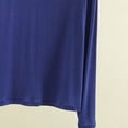 thumbnail image 3 of StSilkitty Pajama Tops for Women Long Sleeve Crew Neck Lounge Sleepwear T-Shirts Solid Color Lightweight Pullover Blouses, 3 of 5