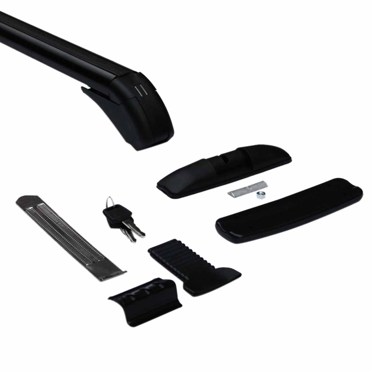 43.3" Universal Car Roof Rack Cross Bars with Lock 165 lbs Capacity