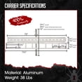 thumbnail image 3 of Motorcycle Carrier, 2in Hitch, for Car Truck SUV,  Extra-Long 6' Ramp, 400 lb Capacity, Dirt Bike Carrier, Black Widow, 3 of 7