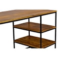 thumbnail image 5 of Spitiko Homes Writing Desk Natural Oak Wood & Metal / 48x24x30, 5 of 5