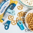 thumbnail image 4 of HAHDAXIA 10 Pc Bag Clips with Magnet- Food Clips, Chip Clips, Bag Clips for Food Storage with Air Tight Seal Grip for Bread Bags, Snack Bags and Food Bags (Bright Blue), 4 of 6