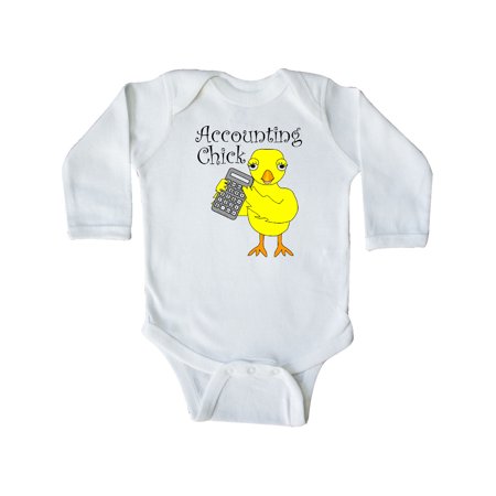 

Inktastic Accounting Chick Text Gift Baby Girl Long Sleeve Bodysuit