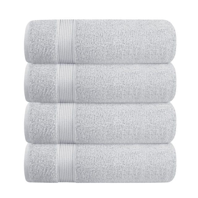 Juego de toallas de baño Belizzi Home Ultra Soft, paquete de 4, 70 x 140 cm, algodón