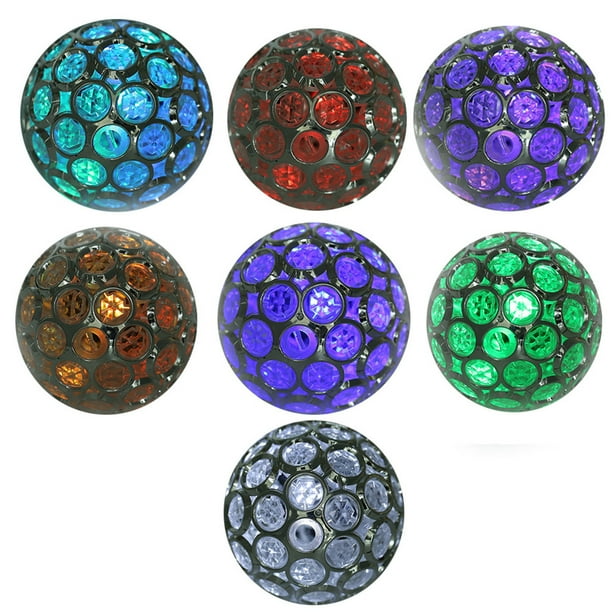 Lámpara LED de bola solar, bola solar para jardín, lámpara LED con cambio de color, luz solar para jardín, rendimiento sólido Jadeshay A