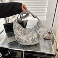 thumbnail image 4 of Bolsa De Hombro Bolso De Hombro Japonés De Gran Capacidad Para Estudiantes, Bolso De Satchel Coreano Con Bolas De Masa Hervida (Azul) Likrtyny Para Estrenar, 4 of 5