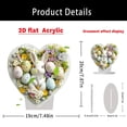 thumbnail image 2 of EUDIDV Easter Decorations Easter Eggs Easter Cute Eggs Bunny 2D Flat Home Desktop Festive Decoration Easter Party Supplies, 2 of 5