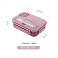thumbnail image 2 of Lonchera Portátil con Compartimentos para Estudiantes, Lonchera Bento para Oficina, con Tenedor y Cuchara, Recipiente para Almacenar Alimentos en Microondas B, 2 of 5