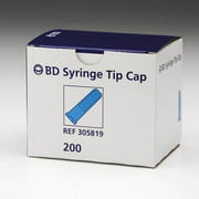 BD Syringe Tip Cap Blue Sterile 200/bx 305819