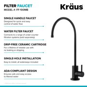 Kraus FS-1001-FF-100MB Purita 1 GPM Cold Water Dispenser - Black