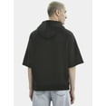 thumbnail image 3 of No Boundaries French Terry Pullover Hoodie with Short Sleeves, Men's and Big Men's, 3 of 5