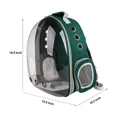 thumbnail image 5 of PETRIP Mochila para Gatos Portador Cápsula Espacial Portador para Mascotas Portador de Viaje Aprobado por Aerolíneas-Verde brillar Electrónica, 5 of 5
