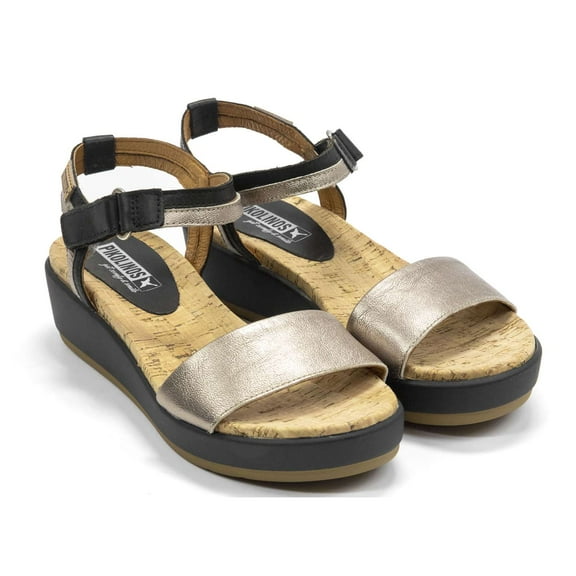 Pikolinos Women's Mykonos Wedge Sandals, Stone,5.5-6 M US