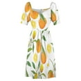 thumbnail image 4 of Lemons and oranges Sleeveless Dress summer women's dress 2024 summer dresses womens 2024, 4 of 6