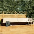 thumbnail image 1 of vidaXL 4 Piece Garden Sofa Set with Cushions Poly Rattan Brown, 1 of 11