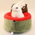 starbay-pet-dual-purpose-bear-design-flannel-warm-hamster-bed-squirrel
