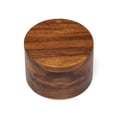 thumbnail image 2 of Lipper International Boîte Ronde Durable en Bois d'Acacia pour Sel et Épices avec Couvercle Pivotant, 2 of 3