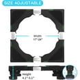thumbnail image 3 of Mini Fridge Stand Universal Stand Base Adjustable Refrigerator Stand with 4 Strong Feet Washing Machine Pedestal Multi-Functional Base for Dryer (Black), 3 of 6