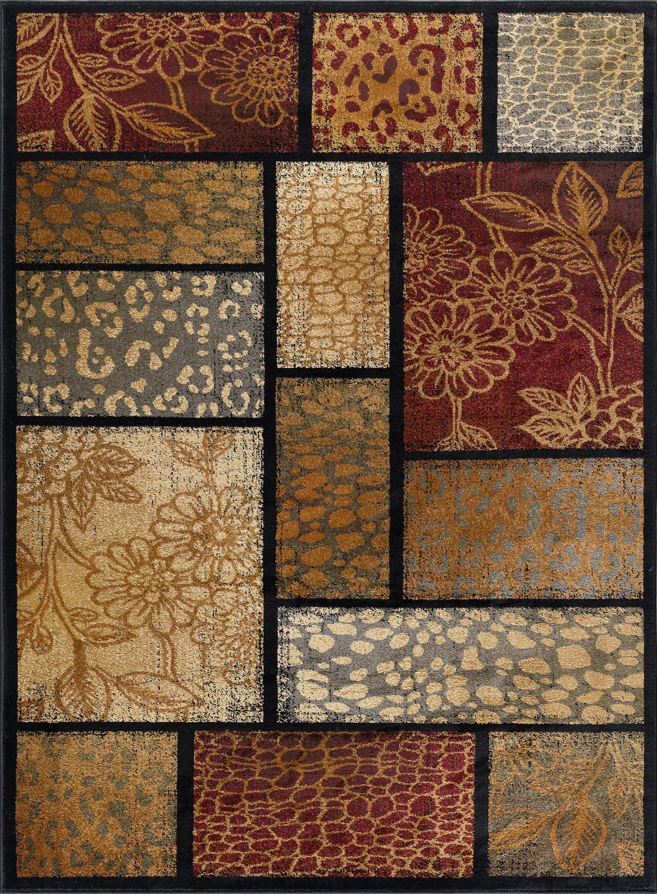 Impressions Transitional 8' x 10' Multi-Color Polypropylene Indoor Area Rug