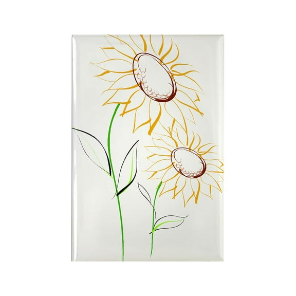 CafePress - Sunflowers813 - Rectangle Magnet, 2"x3" Refrigerator Magnet
