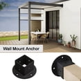 thumbnail image 4 of 2 Piezas 2X2 Kit de Soportes de Base de Poste de PéRgola con Base de de Poste de Cerca Cuadrada, Soportes de Base de Anclaje de Poste de Montaje en Pared de Alta Resistencia, 4 of 7
