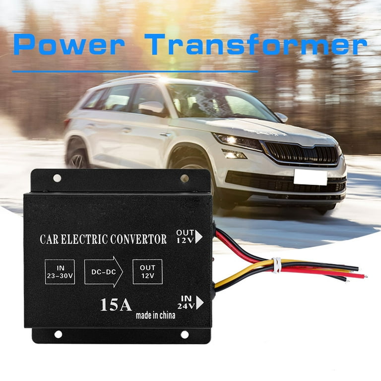 15A 24V DC to 12V DC Converter Car Step-Down Converter Power Transformer  Car Electrical Adapter - China Power Supply Transformer for Car, DC  Converter