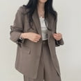 thumbnail image 1 of Petit Complet Veste Rétro Coupe Ajustée Mode 2023 Printemps Automne et Hiver Style Coréen Décontracté pour Femmes Haut Costume Pantalon Costume, 1 of 6