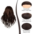 thumbnail image 2 of 26”-28”Mannequin Head 80% Real Hair Manikin Head Cosmetology Doll Head for Styling Mannequin Head Human Hair (#4 Dark Brown), 2 of 8