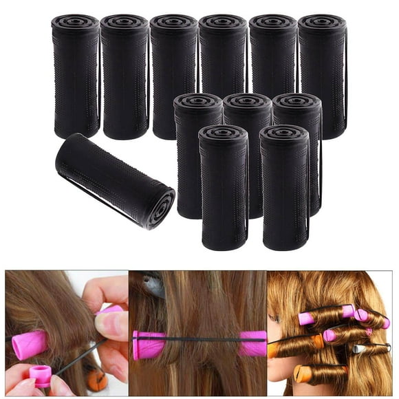 Curl Cold Wave Perm Rods Curling Hair Curly Wavy perming curlers Roller curl Rod Set Women Girls 12Pcs 3.0m