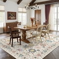 thumbnail image 3 of CHITOOMA 8'x10' Area Rugs for Living Room, Boho Machine Washable Floral Area Rug with Non-Slip Backing, Stain Resistant Non-Shed Carpet for Bedroom, Dining Room, Dorm, Office, 3 of 10