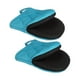 thumbnail image 2 of 2 piezas de guantes de horno de mitadios de mini horno con bucle colgante horno lavable mitteno gadgets soporte para macetas para barbacoa de parrilla Azul, 2 of 8