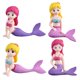 thumbnail image 1 of Miniature Glass Ornaments Mermaid Figurines Mermaid Cake Baking Ornament Miniature Mermaid Decor, 1 of 3