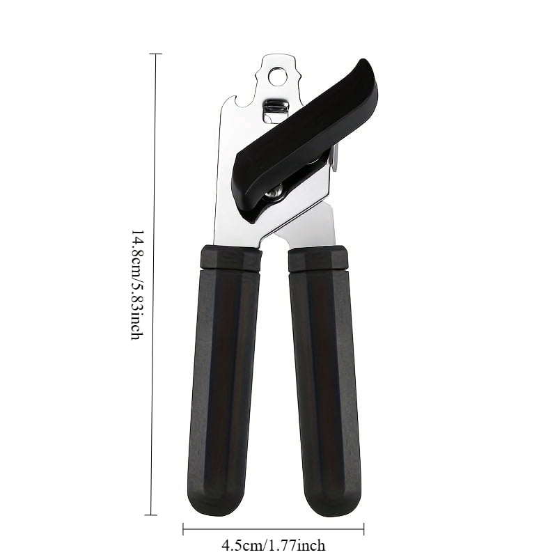 2pcs Stainless Steel Can Opener, 3-in-1 Multi-Function Manual Can Opener, Home Kitchen Can Opener, Safe Labor-Saving Multi-Purpose Bottle Opener