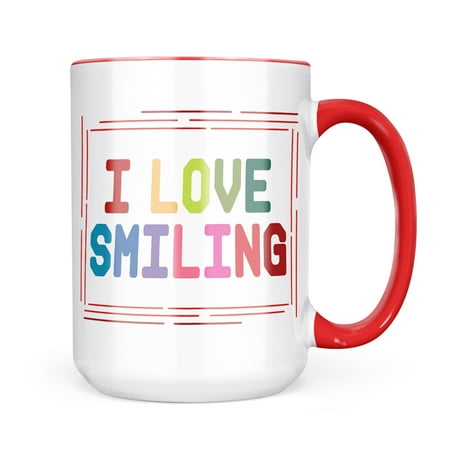 

Neonblond I Love Smiling Colorful Mug gift for Coffee Tea lovers